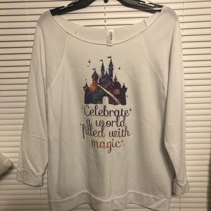Celebrate the Magic Wide Neck Long Sleeve